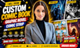 draw custom comic book, graphic novel, comic strip and illustration art