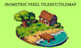 create isometric tileset tilemap isometric game map assets pixel isometric tiles