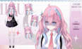 create 2d vtuber model, vtuber rigging , vtuber model, live2d character