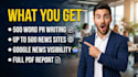 write and distribute your press release to news sites