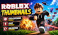 design roblox game thumbnails that get clicks