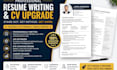 professionally rewrite resume, CV and linkedin