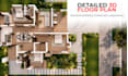 convert your 2d floor plan into a realistic 3d floor plan