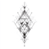 create a geometric tattoo design