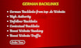 100 german backlinks on high authority de sites