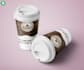 do premium coffee label, packaging, paper cup, sticker design