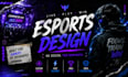 design modern esports or gaming poster