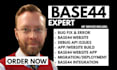 base44 expert base44 bug fixing base44 app deployment base44 web app base 44