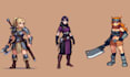 do 2d pixel art character sprite sheet game asset background pixel art animation