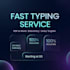 do fast typing, PDF to word, data entry with accurate in 24h