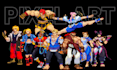 create pixel art character, pixel character animation, sprite sheet,8bits