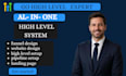 set up gohighlevel CRM, funnel, automation and pipelines