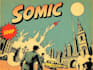 create vintage retro comic book illustration style