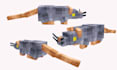 create custom minecraft dragon, creatures, hytale monster 3d model in blockbench