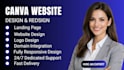design canva website landing page website for coaches