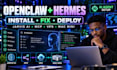 install fix openclaw hermes jarvis ai agent mcp on vps or mac mini