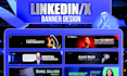 design professional linkedin banner and twitter header