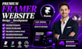 create mordern framer website design framer landing page as framer developer