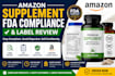 do amazon supplement fda compliance and label review
