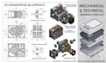 create 2d and 3d engineering, mechanical, and technical drawings