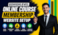 setup gohighlevel online course membership website