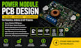 design power module pcb for robotics, iot and  arduino projects
