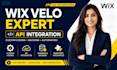 do wix velo coding, api integration, custom backend and database