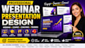 create webinar video, presentation slides webinar, course slides and video