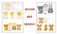 design custom plushie reference sheet and plush toy tech pack for manufacturing