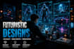 create cinematic ai visuals and futuristic posters