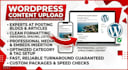 upload articles, format, and optimize blog posts on wordpress