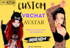 create custom vrchat gothic avatar anime vrchat shader vrchat dark anime avatar