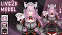 design professional vtuber model and live2d rigging