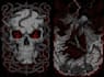 draw dark art, horror, skull, metal illustration