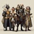 did dnd group party dnd character art, dnd party