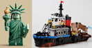 do 3d lego moc model, technic car, house, minifigure with manual instructions