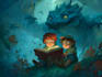 illustrate magical watercolor children book illustrations