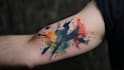 custom an abstract black tattoo design