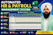 create automated HR payroll attendance dashboard in excel