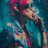 create cyberpunk character portrait art