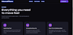 create a responsive landing page using HTML CSS and javascript
