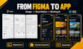convert figma to react native expo app UI