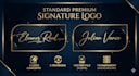 create a premium signature logo