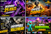 professional gaming youtube thumbnail design