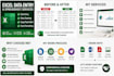 do excel data entry, formatting and spreadsheet work