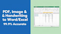 do fast medical data entry and PDF to excel conversion