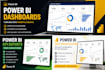build interactive power bi dashboards and KPI reports