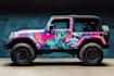 design stylish food truck wrap,