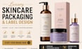 create luxury skincare packaging and cosmetic label design