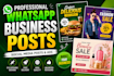 design whatsapp posts and social media ads